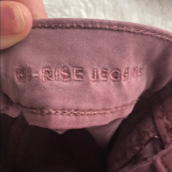 Mauve American Eagle Hi-Rise Jeggings - Picture 3 of 9